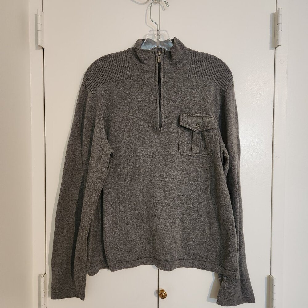Michael Kors Grey quarter zip sweater